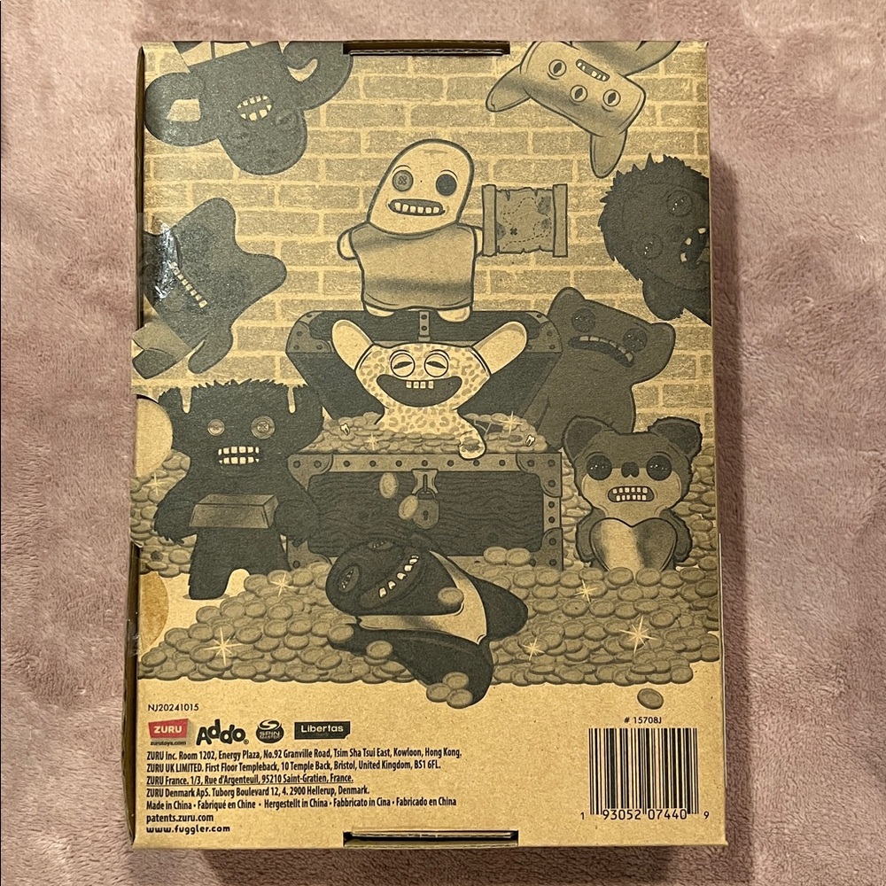 Zuru Fuggler Funny Ugly Monster Toy - Gold Fuggler - Grumpy Grumps Eyes - Picture 2 of 3